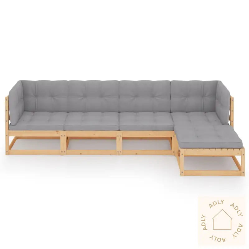 Hagesofagruppe Med Puter 5 Deler Heltre Furu
