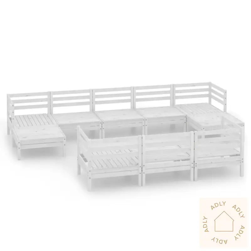 Hagesofagruppe 10 Deler Hvit Heltre Furu
