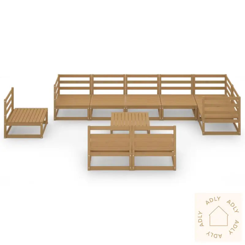 Hagesofagruppe 10 Deler Honningbrun Heltre Furu
