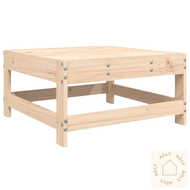 Unfinished heltre furu hagemøbler med stilrent lamelldesign passer perfekt ute