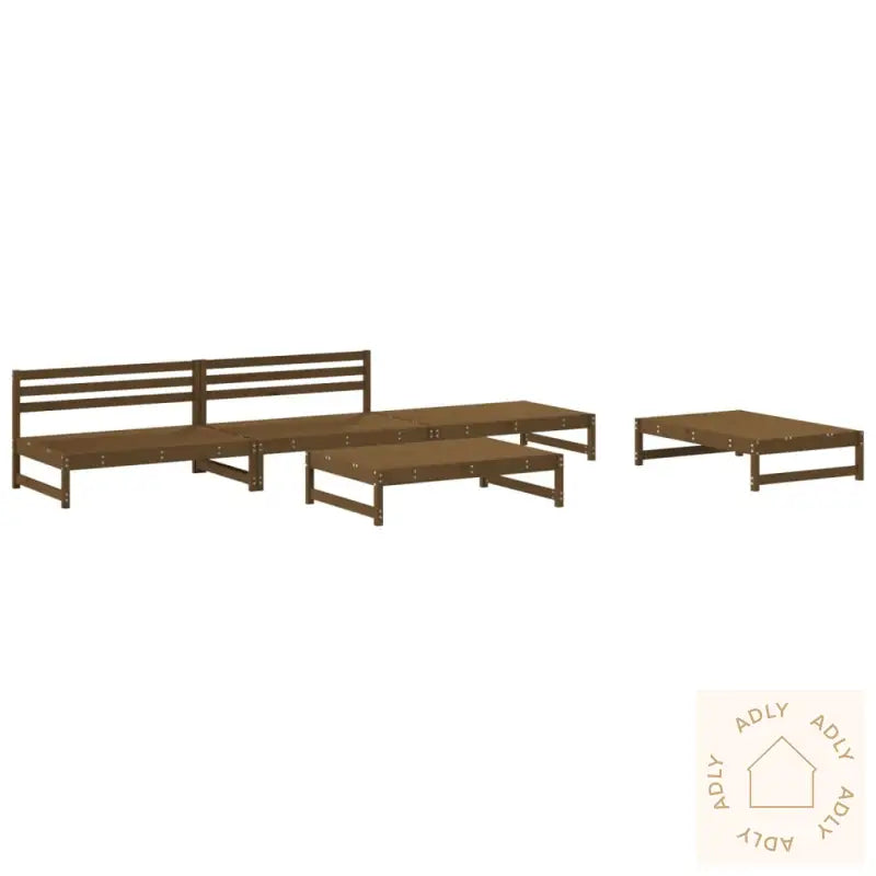 Hagesofagruppe 5 Deler Honningbrun Heltre Furu