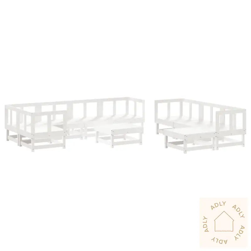 Hagesofagruppe 10 Deler Hvit Heltre Furu