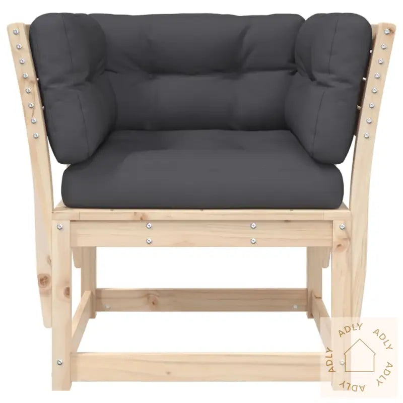 Hagesofa Med Armlener Og Puter Heltre Furu