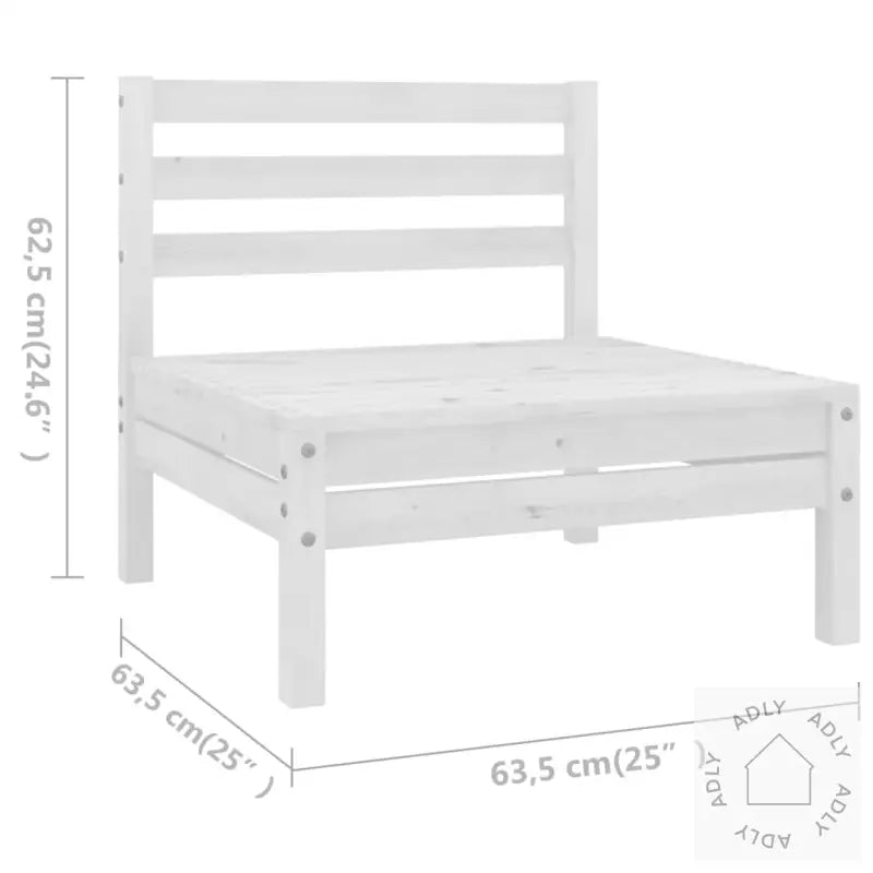 Hagesofagruppe 10 Deler Hvit Heltre Furu