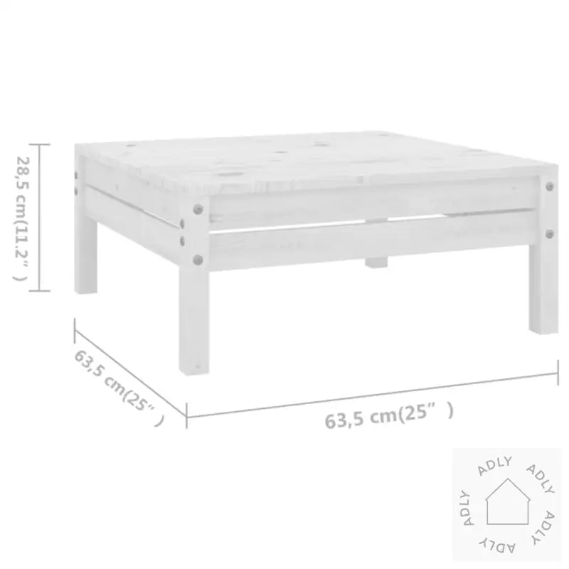 Hagesofagruppe 10 Deler Hvit Heltre Furu