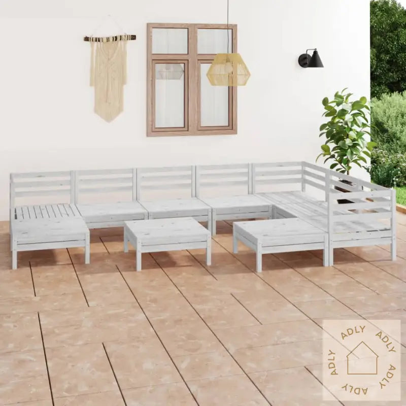 Hagesofagruppe 10 Deler Hvit Heltre Furu