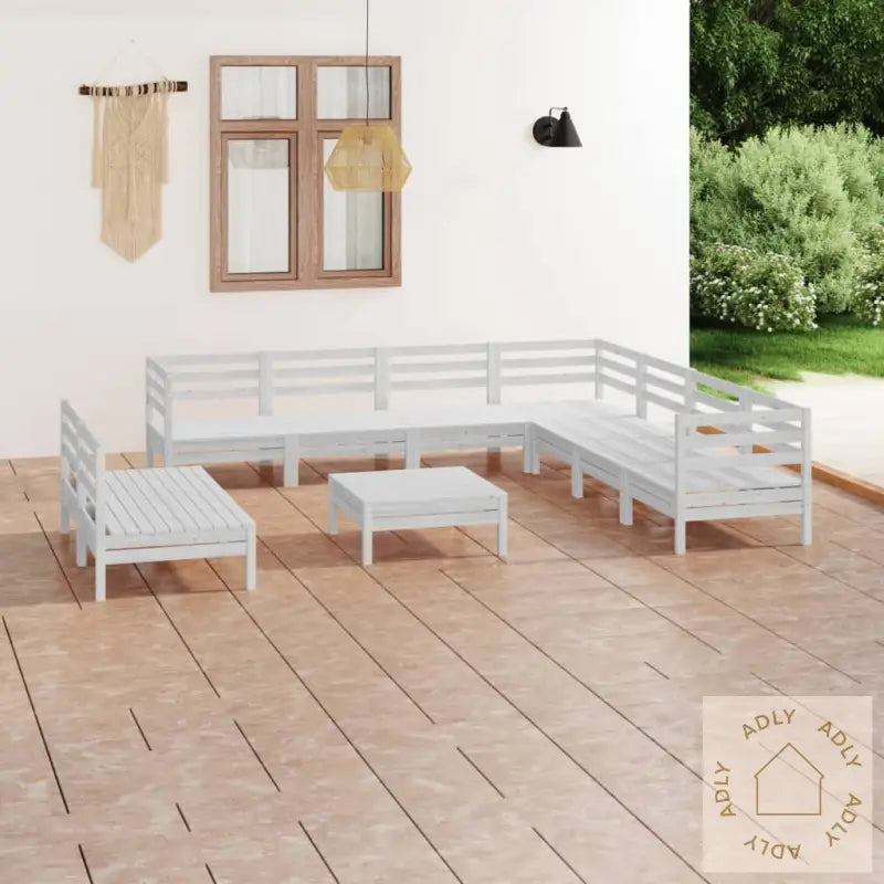 Hagesofagruppe 10 Deler Hvit Heltre Furu