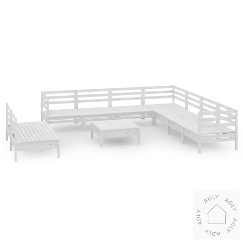 Hagesofagruppe 10 Deler Hvit Heltre Furu