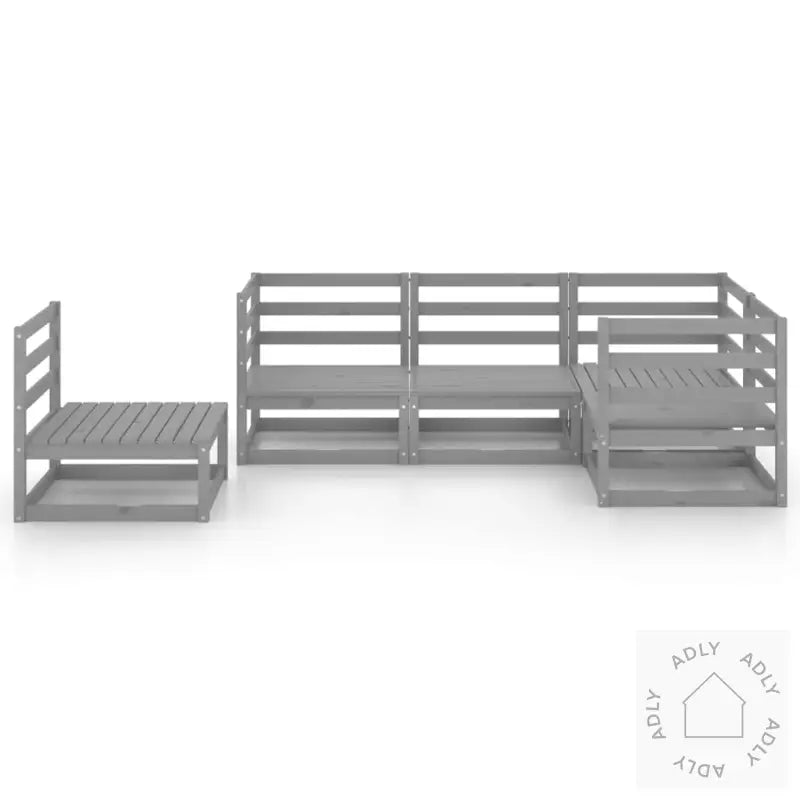 Hagesofagruppe 5 Deler Grå Heltre Furu