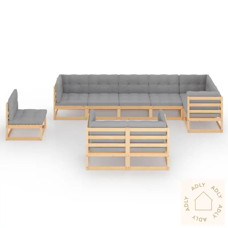 Hagesofagruppe Med Puter 9 Deler Heltre Furu