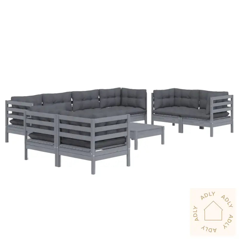 Hagesofagruppe Med Puter 9 Deler Heltre Furu