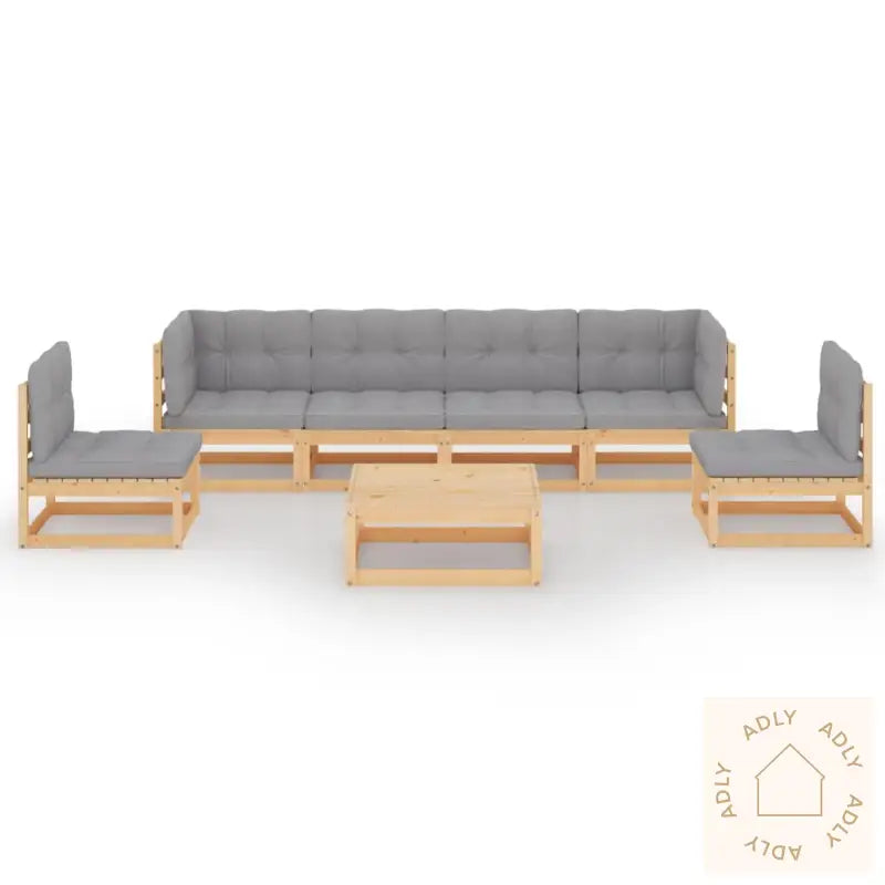 Hagesofagruppe Med Puter 7 Deler Heltre Furu