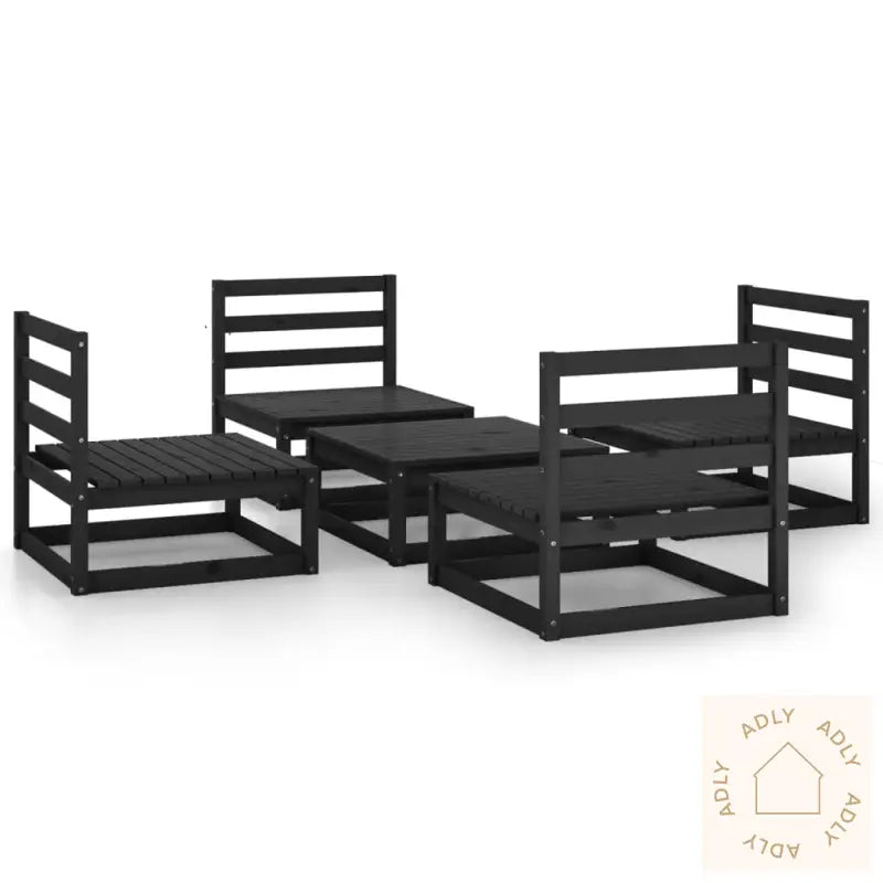 Hagesofagruppe 5 Deler Svart Heltre Furu