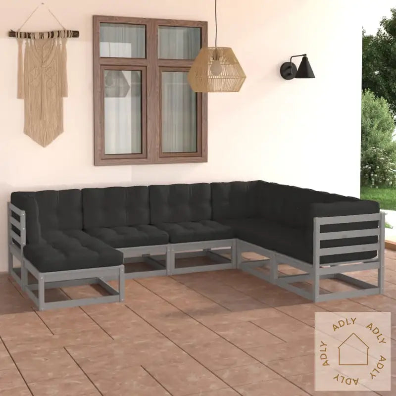 Hagesofagruppe Med Puter 7 Deler Heltre Furu