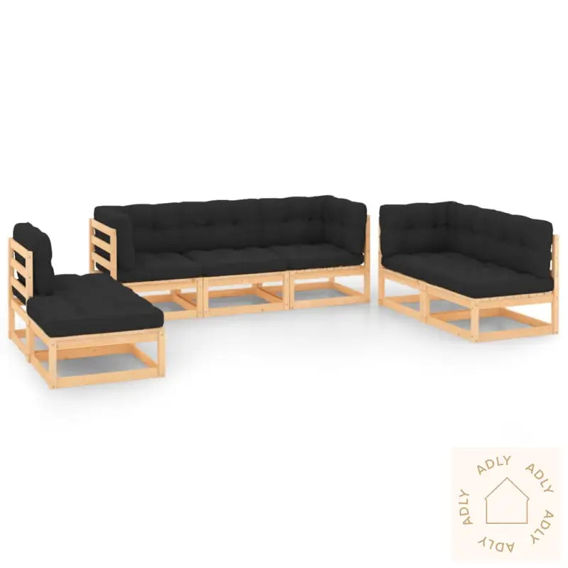 Hagesofagruppe Med Puter 7 Deler Heltre Furu