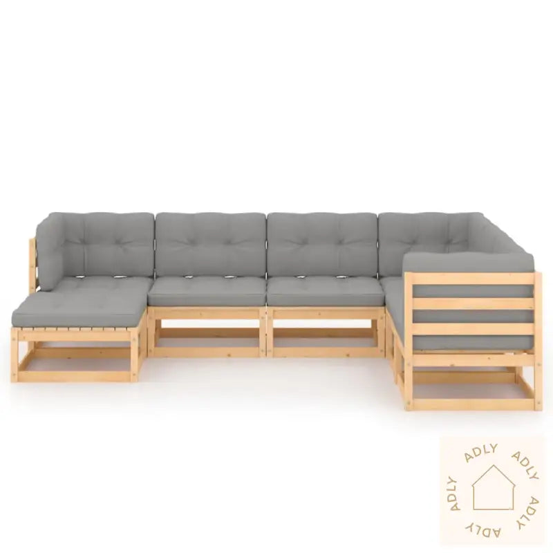 Hagesofagruppe Med Puter 7 Deler Heltre Furu