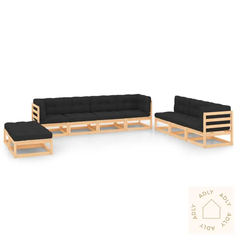 Hagesofagruppe Med Puter 9 Deler Heltre Furu