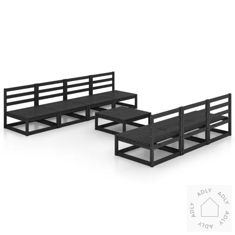 Hagesofagruppe 8 Deler Svart Heltre Furu