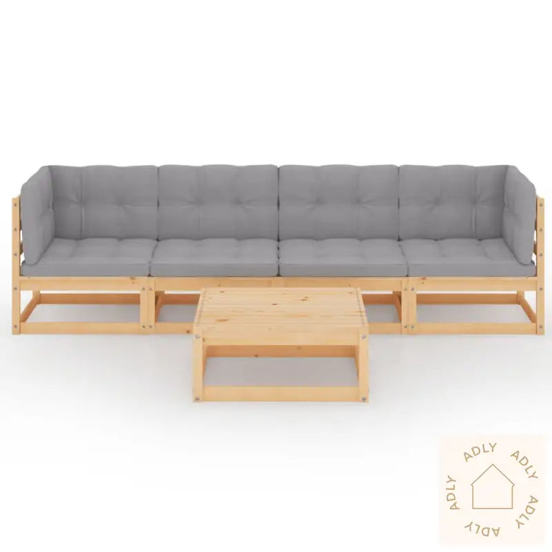 Hagesofagruppe Med Puter 5 Deler Heltre Furu
