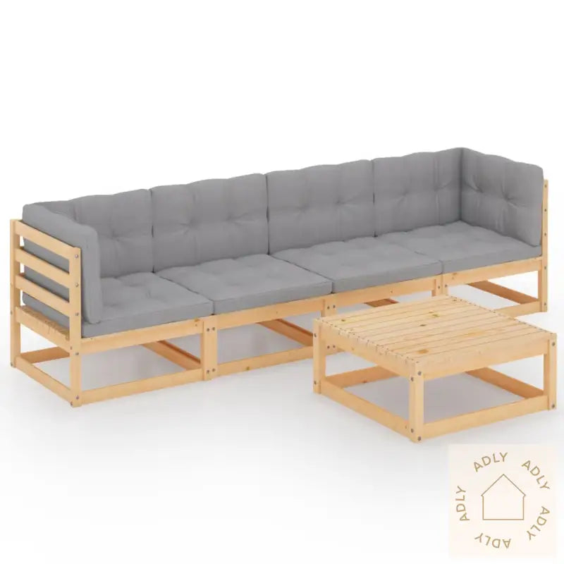 Hagesofagruppe Med Puter 5 Deler Heltre Furu