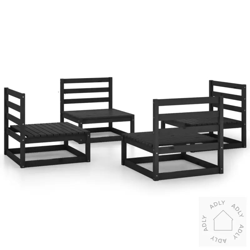 Hagesofagruppe 4 Deler Svart Heltre Furu