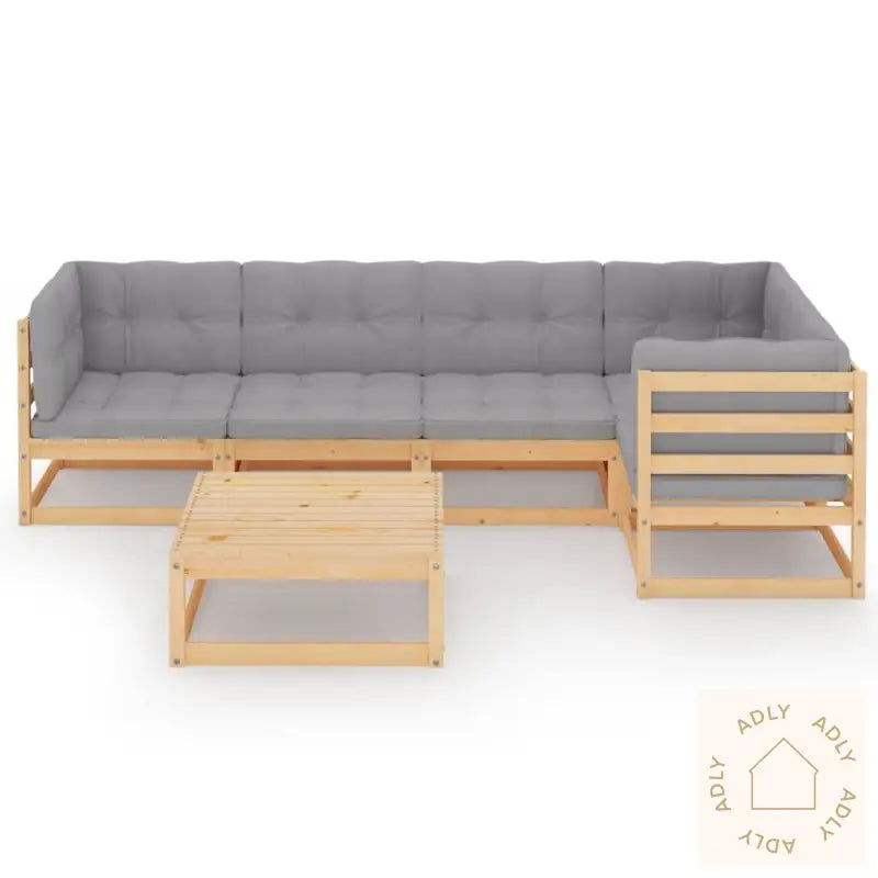 Hagesofagruppe Med Puter 6 Deler Heltre Furu