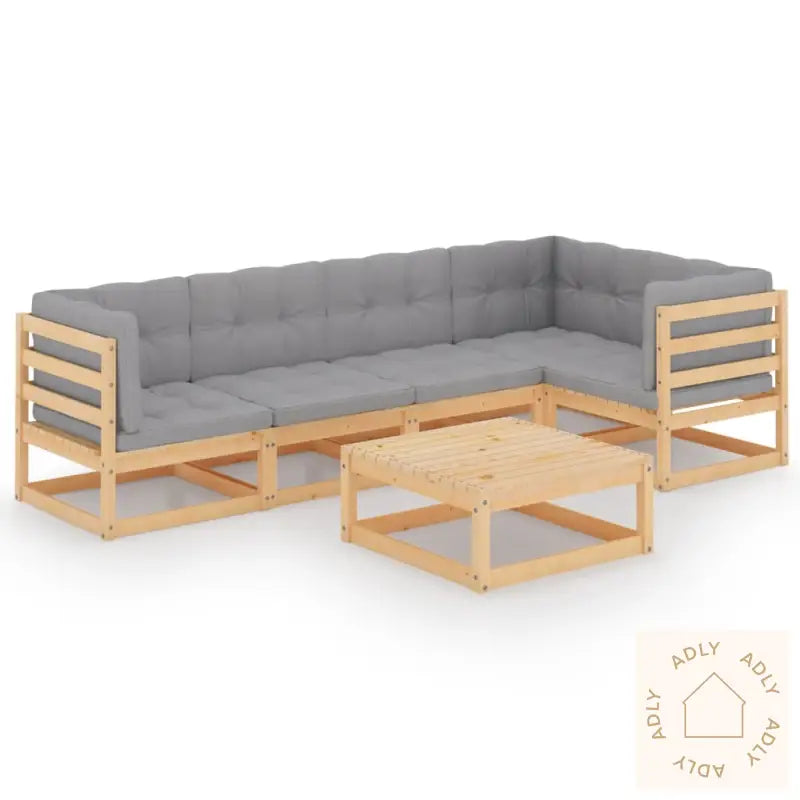 Hagesofagruppe Med Puter 6 Deler Heltre Furu
