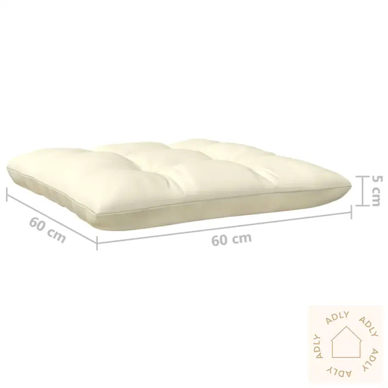 Hagesofagruppe Med Kremhvite Puter 4 Deler Furu