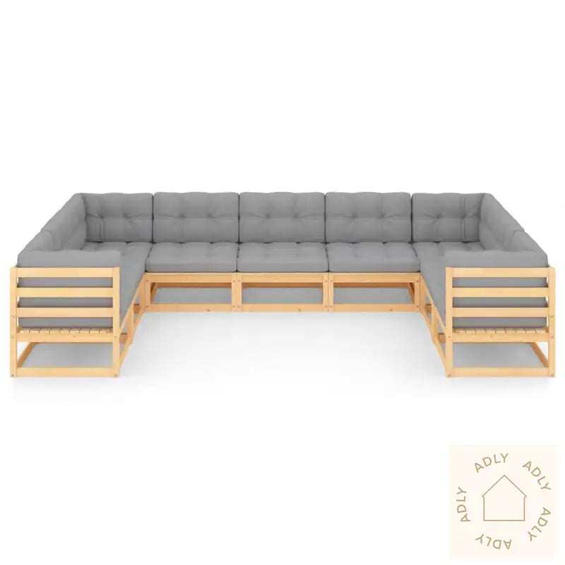 Hagesofagruppe Med Puter 9 Deler Heltre Furu