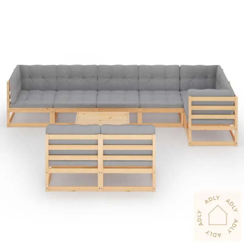 Hagesofagruppe Med Puter 9 Deler Heltre Furu