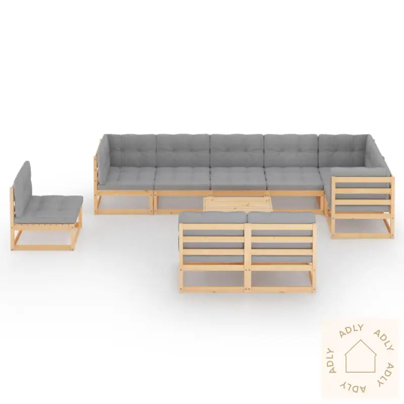 Hagesofagruppe Med Puter 10 Deler Heltre Furu