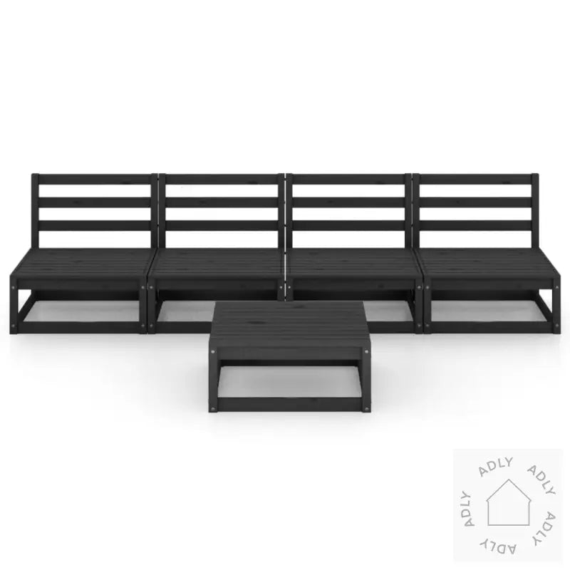Hagesofagruppe 5 Deler Svart Heltre Furu