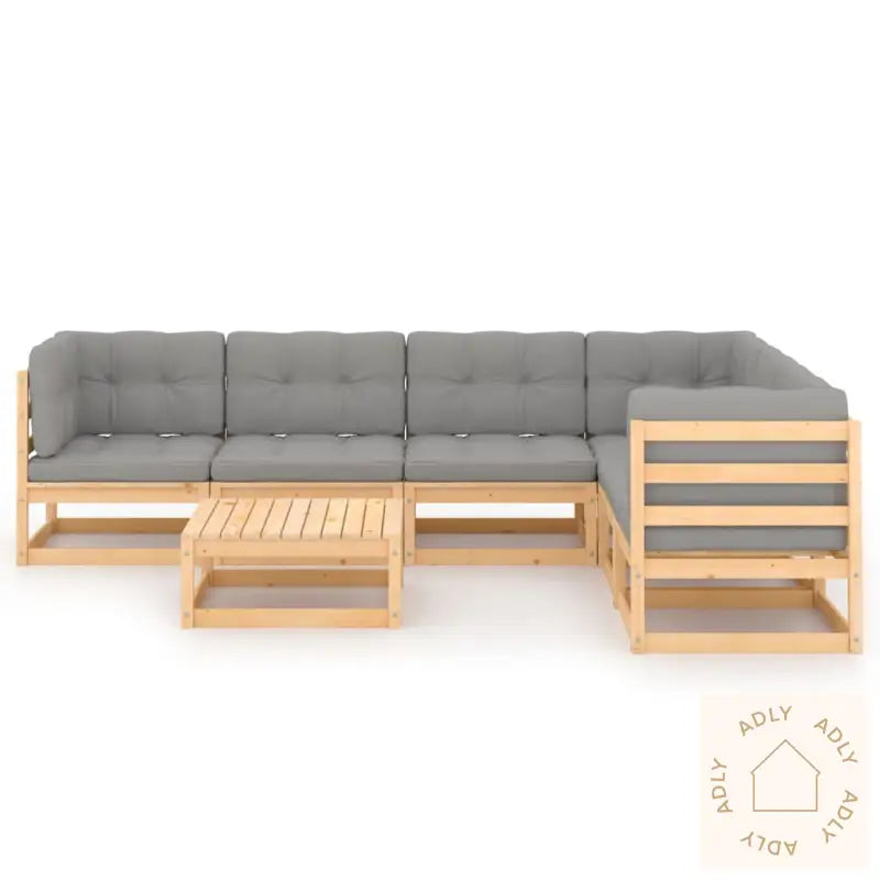 Hagesofagruppe Med Puter 7 Deler Heltre Furu
