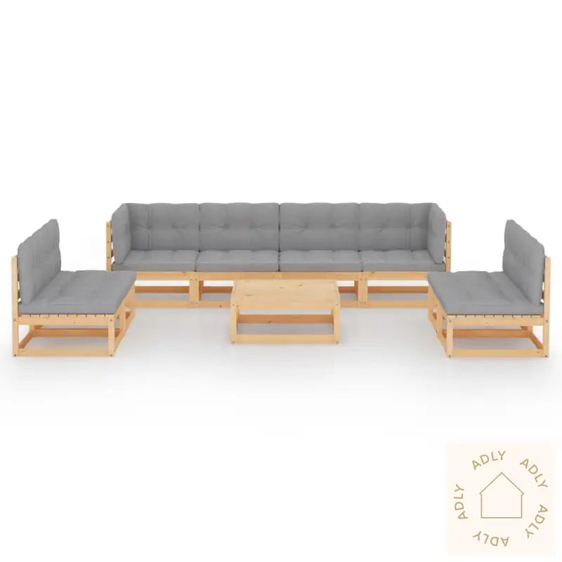 Hagesofagruppe Med Puter 9 Deler Heltre Furu