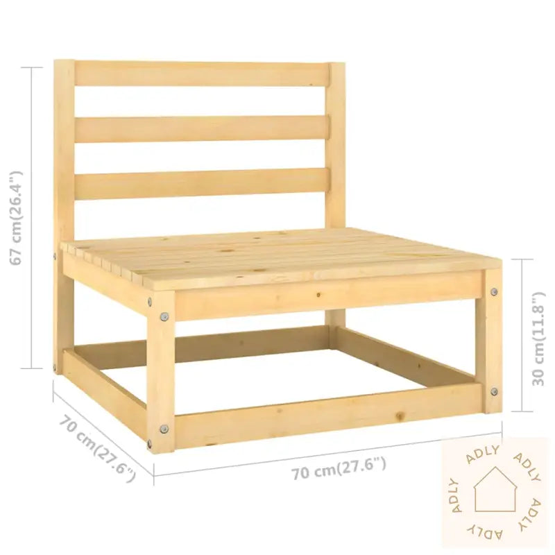 Hagesofagruppe Med Puter 6 Deler Heltre Furu