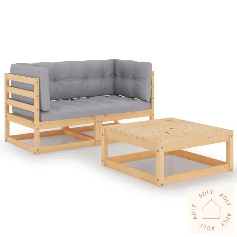 Hagesofagruppe Med Puter 3 Deler Heltre Furu