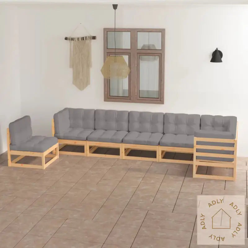 Hagesofagruppe Med Puter 7 Deler Heltre Furu