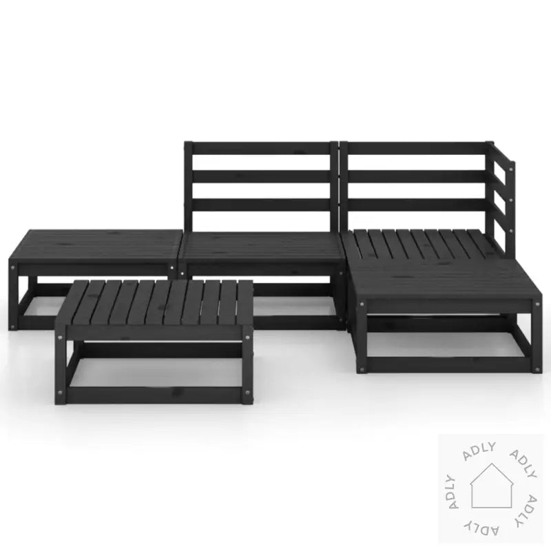 Hagesofagruppe 5 Deler Svart Heltre Furu