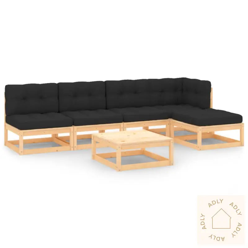 Hagesofagruppe Med Puter 6 Deler Heltre Furu