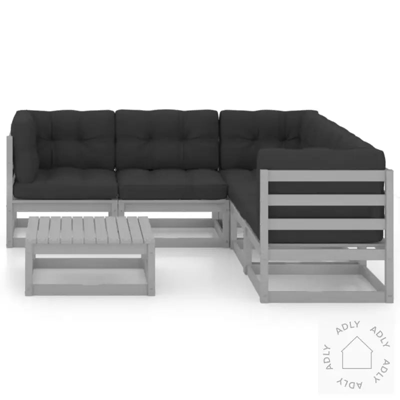 Hagesofagruppe Med Puter 6 Deler Heltre Furu