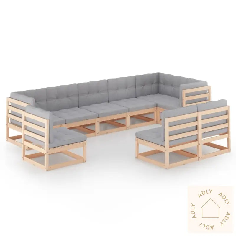 Hagesofagruppe Med Puter 9 Deler Heltre Furu