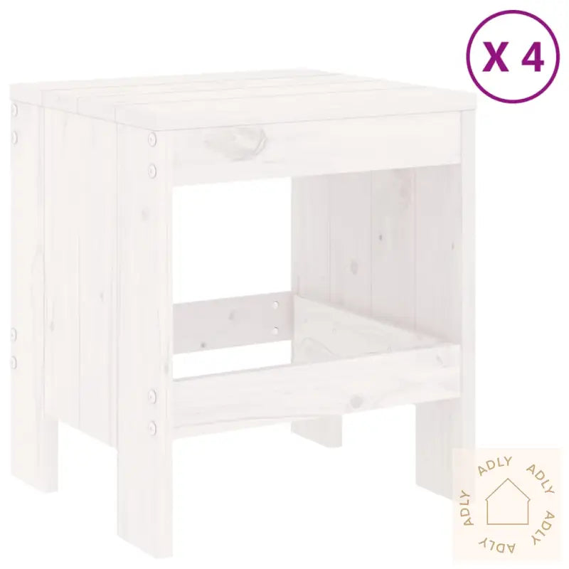 Hagespisestue 5 Deler Hvit Heltre Furu