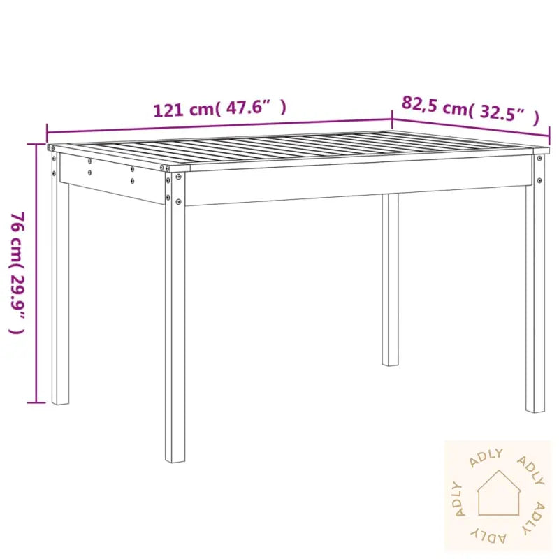 Hagespisestue 5 Deler Hvit Heltre Furu