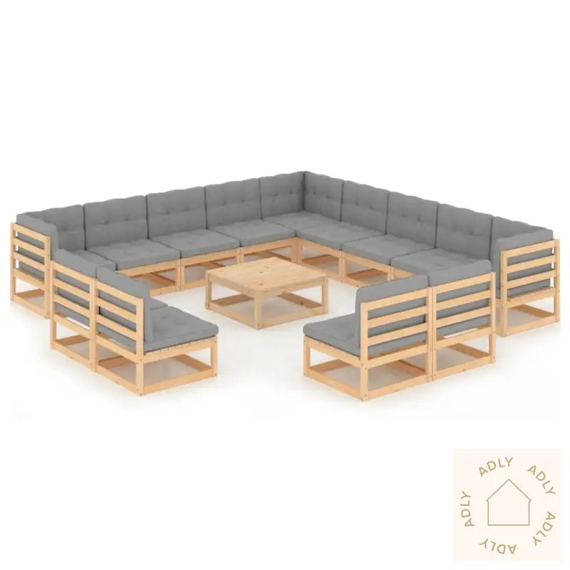 Hagesofagruppe Med Puter 14 Deler Heltre Furu