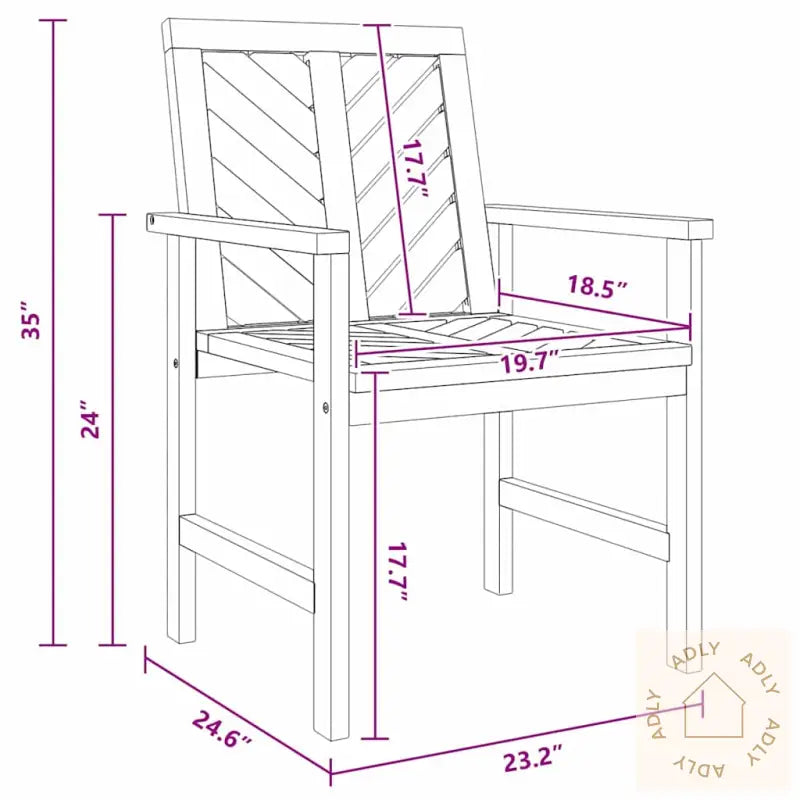 4-Delt Hage Lounge-Sett Solid Tre Akasietre