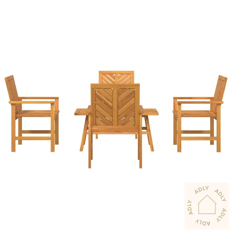 4-Delt Hage Lounge-Sett Solid Tre Akasietre