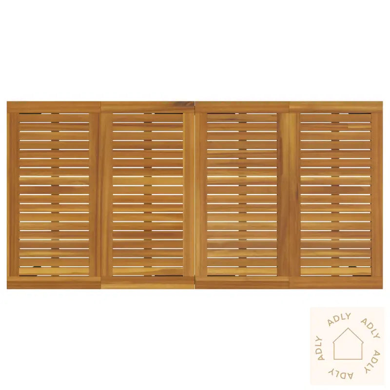 7-Delt Hagemøbelsett Grå Poly Rattan Akasia