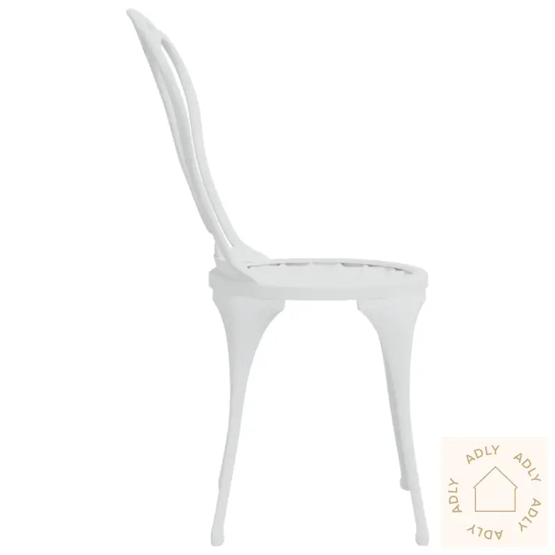 Bistrosett 3 Deler Støpt Aluminium Hvit