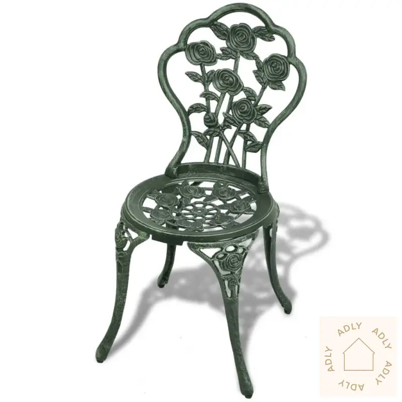 Bistrosett 3 Deler Støpt Aluminium Grønn