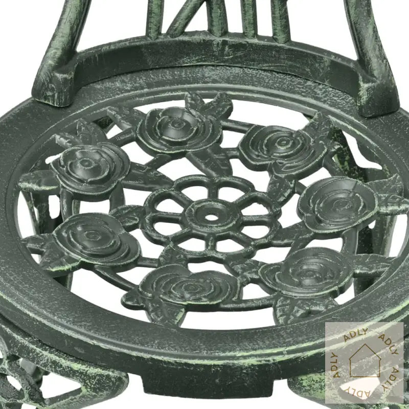 Bistrosett 3 Deler Støpt Aluminium Grønn